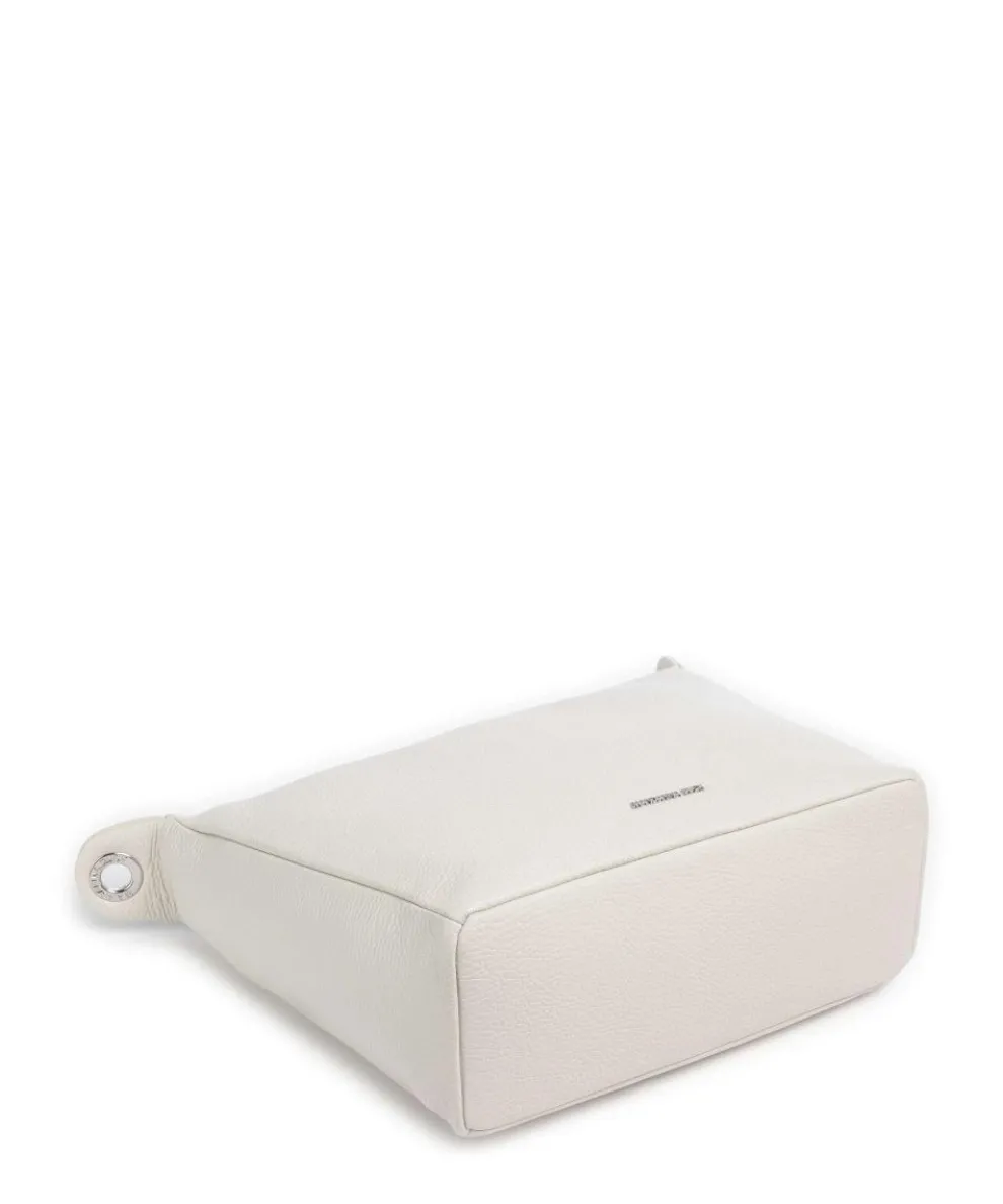 Mellow Leather Umhängetasche genarbtes Kalbsleder creme