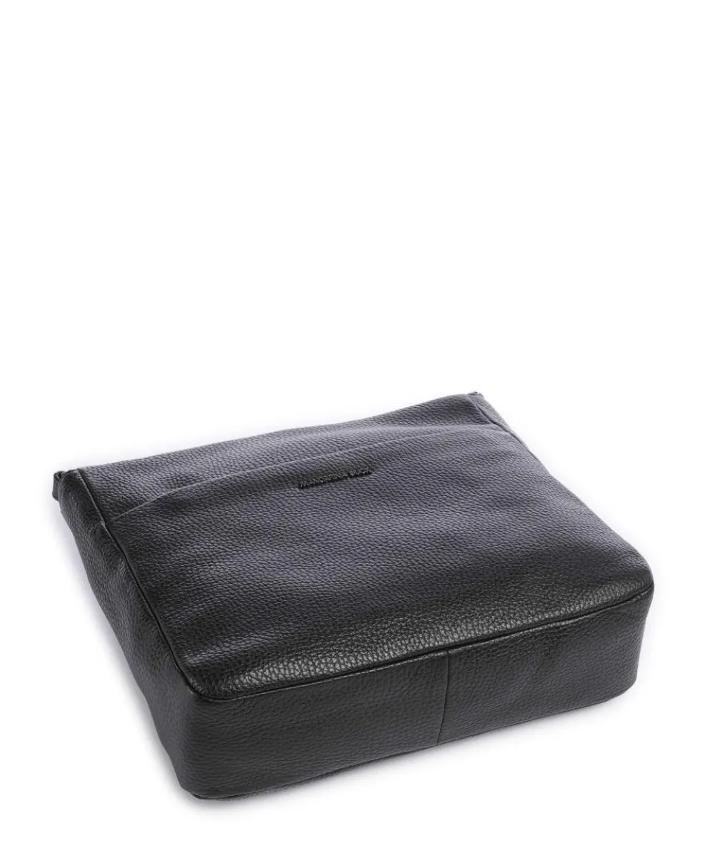 Mellow Leather Umhängetasche genarbtes Kalbsleder schwarz