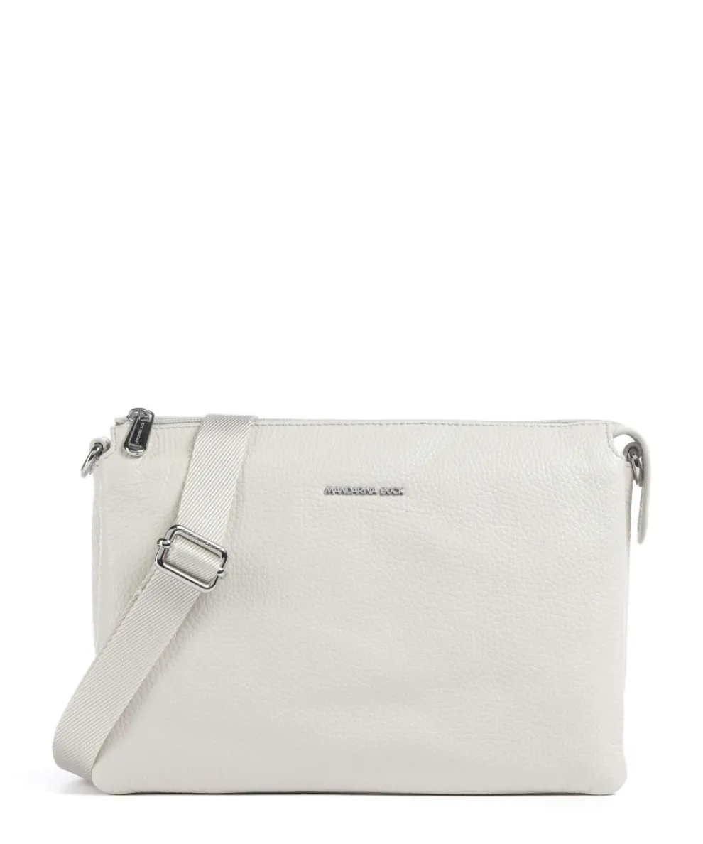 Mellow Leather Umhängetasche genarbtes Kalbsleder creme