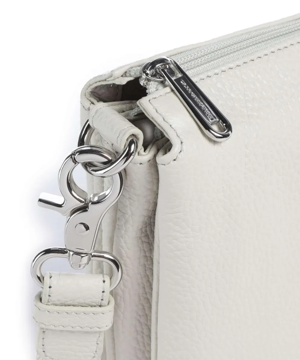 Mellow Leather Umhängetasche genarbtes Kalbsleder creme