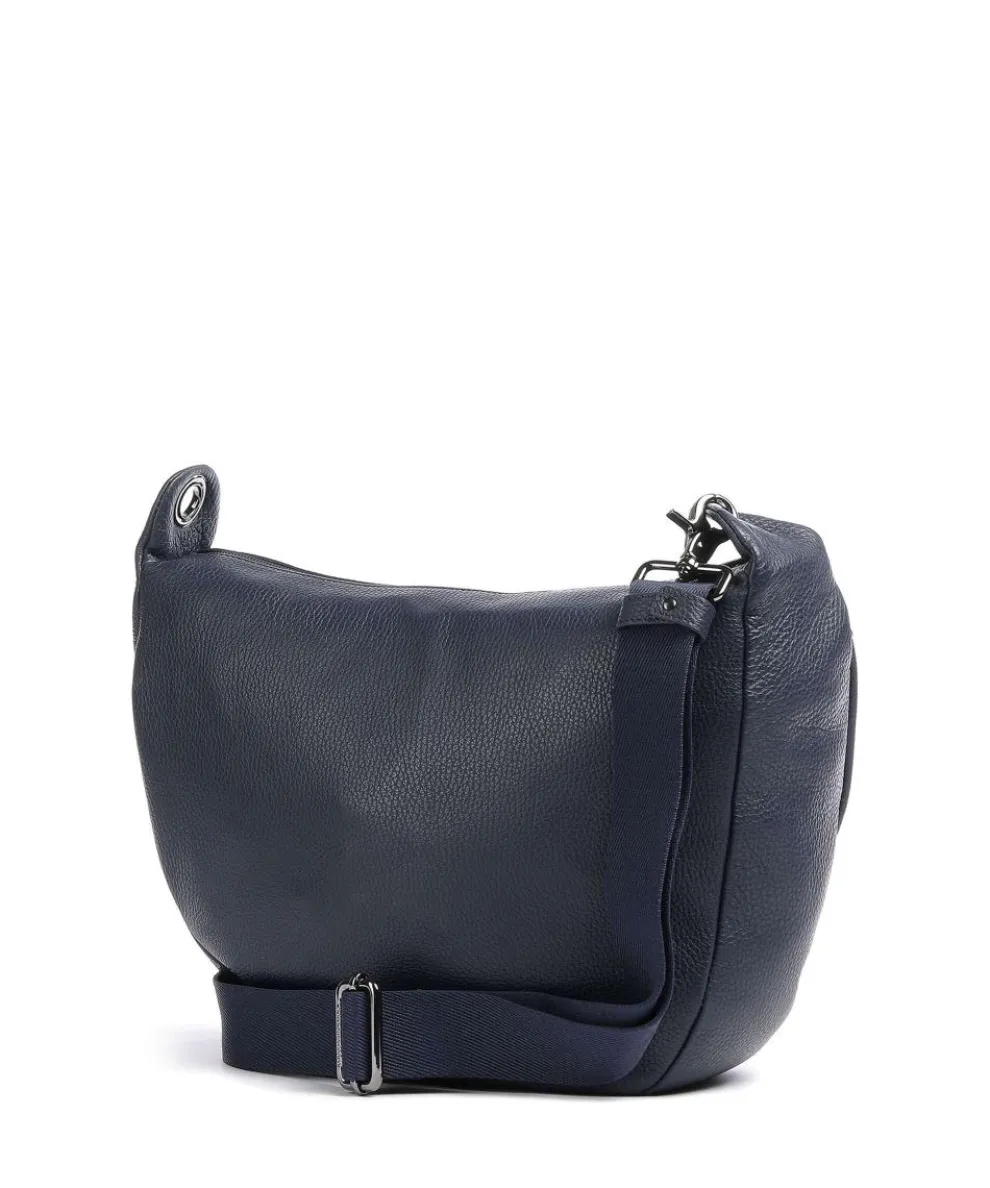 Mellow Leather Umhängetasche genarbtes Kalbsleder navy