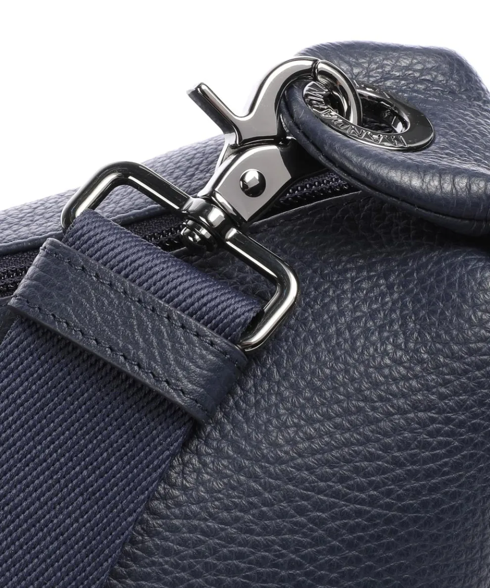Mellow Leather Umhängetasche genarbtes Kalbsleder navy