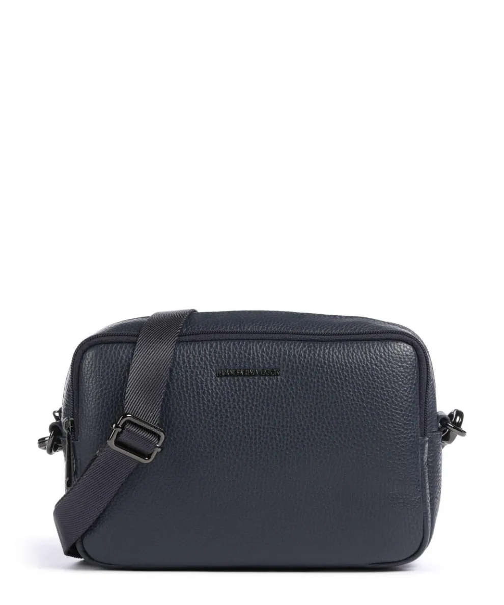 Mellow Leather Umhängetasche genarbtes Kalbsleder dunkelblau