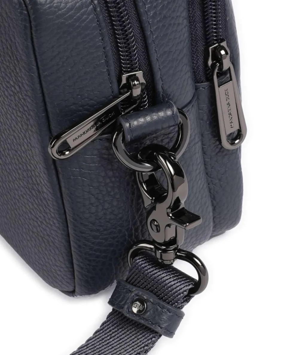 Mellow Leather Umhängetasche genarbtes Kalbsleder dunkelblau