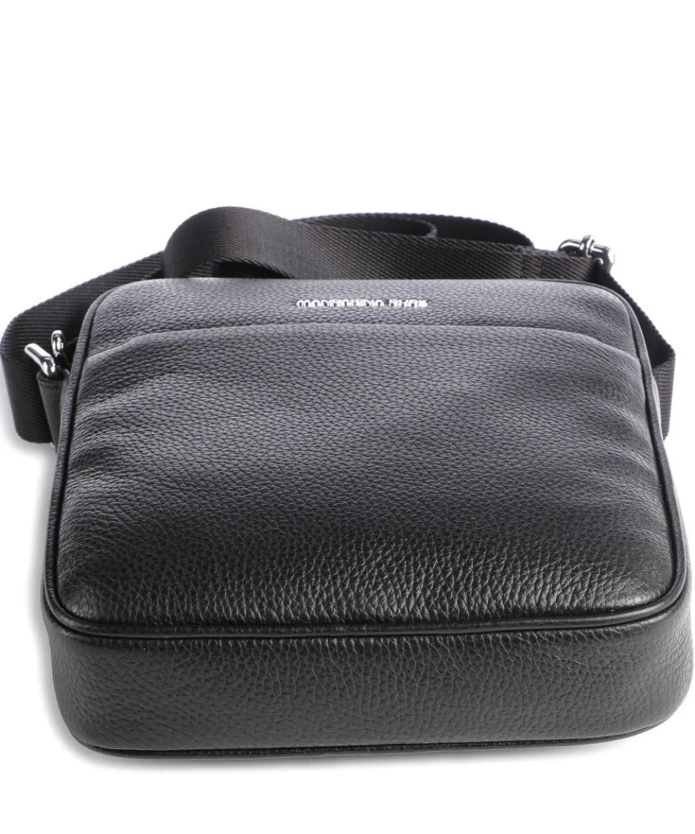 Mellow Urban Umhängetasche genarbtes Kalbsleder schwarz