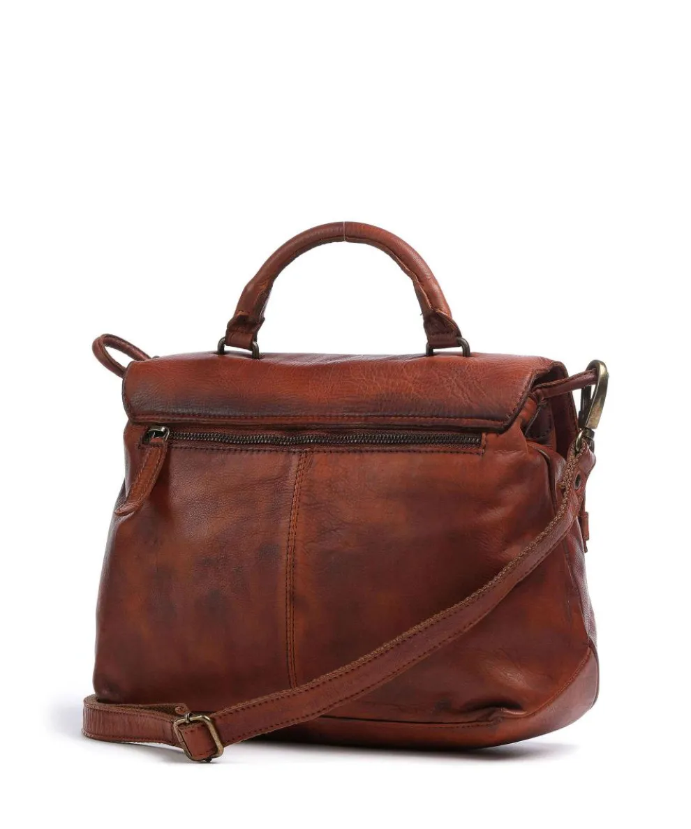 Melody Handtasche genarbtes Rindsleder cognac