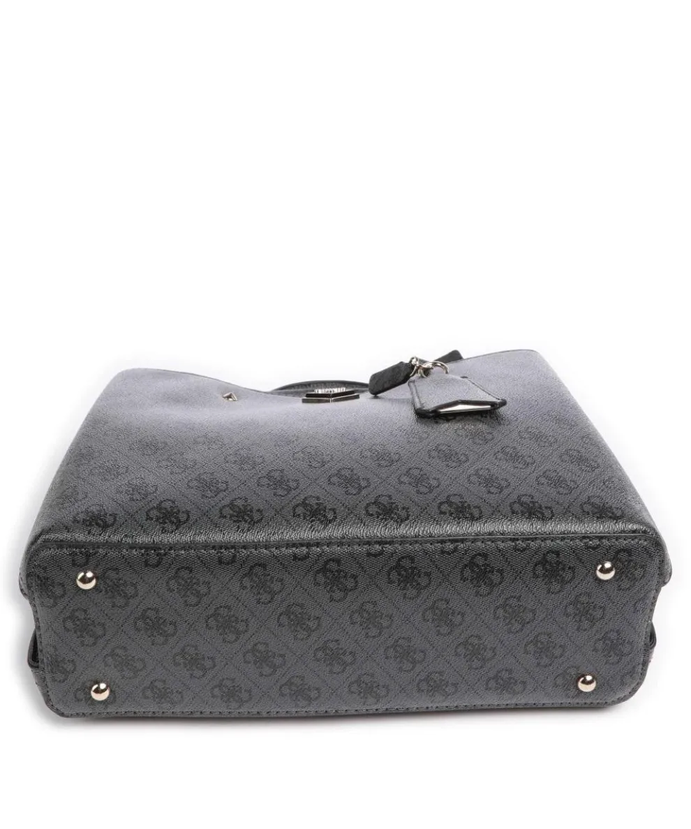 Meridian Handtasche Lederimitat dunkelgrau