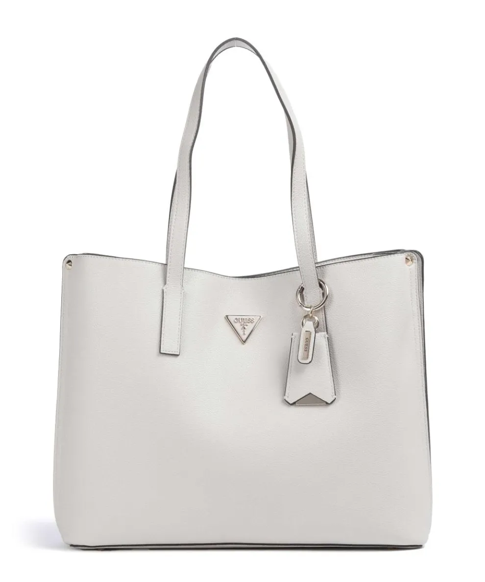 Meridian Shopper Lederimitat hellgrau