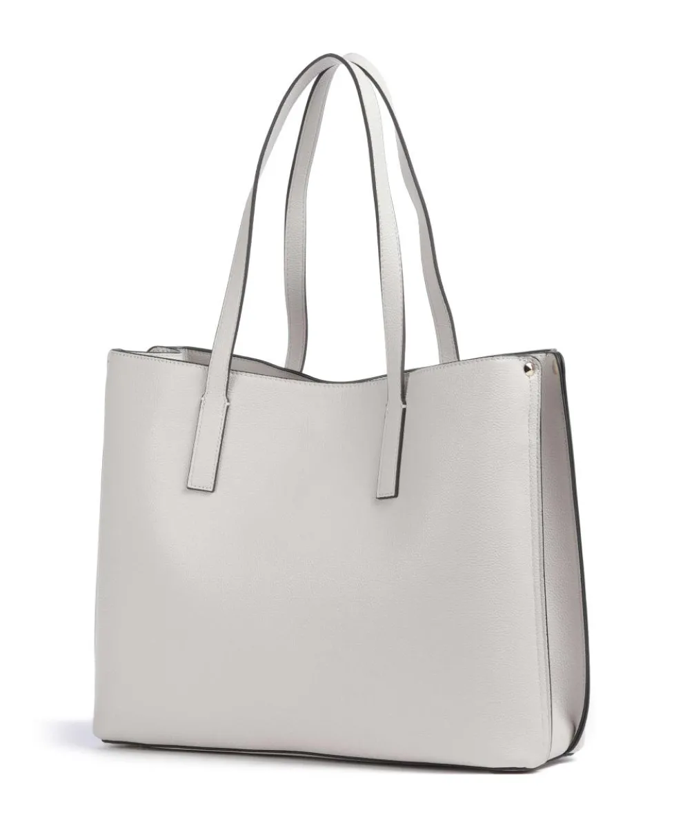 Meridian Shopper Lederimitat hellgrau