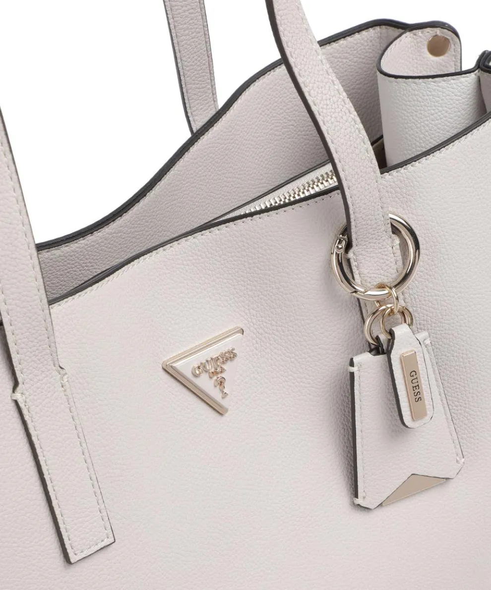 Meridian Shopper Lederimitat hellgrau