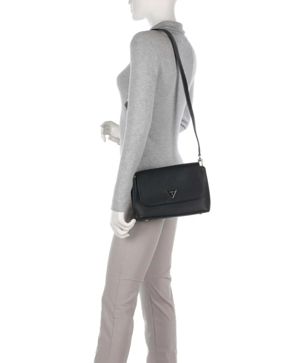 Meridian Umhängetasche Lederimitat schwarz