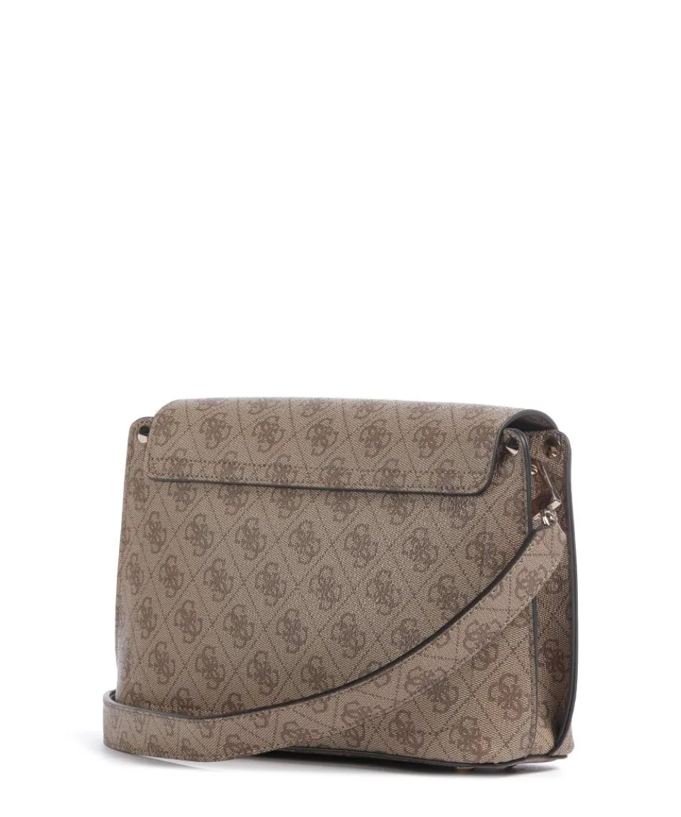 Meridian Umhängetasche Lederimitat hellbraun