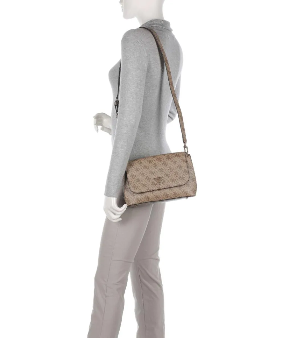 Meridian Umhängetasche Lederimitat hellbraun