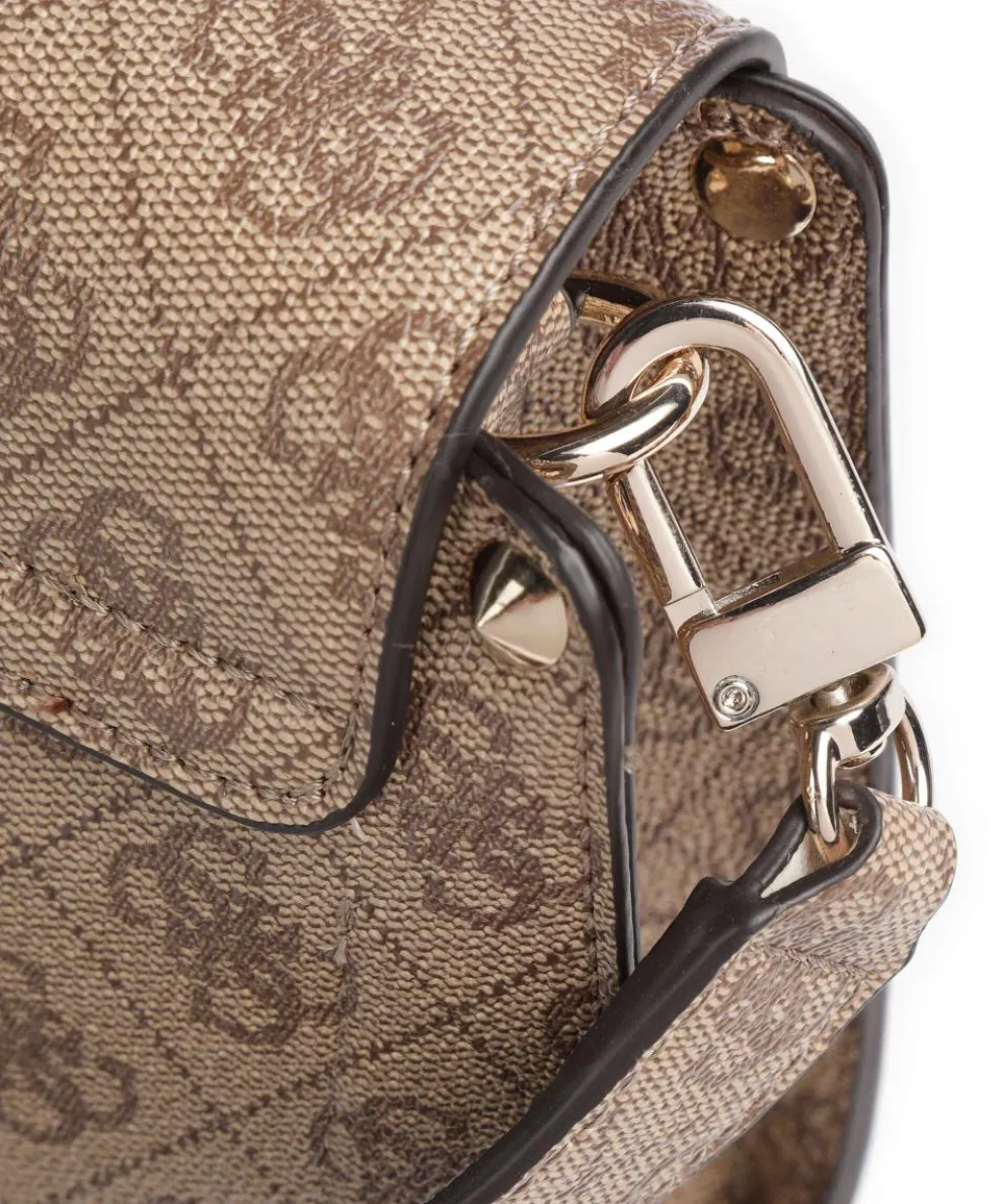 Meridian Umhängetasche Lederimitat hellbraun