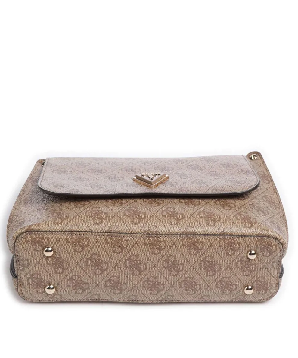 Meridian Umhängetasche Lederimitat hellbraun