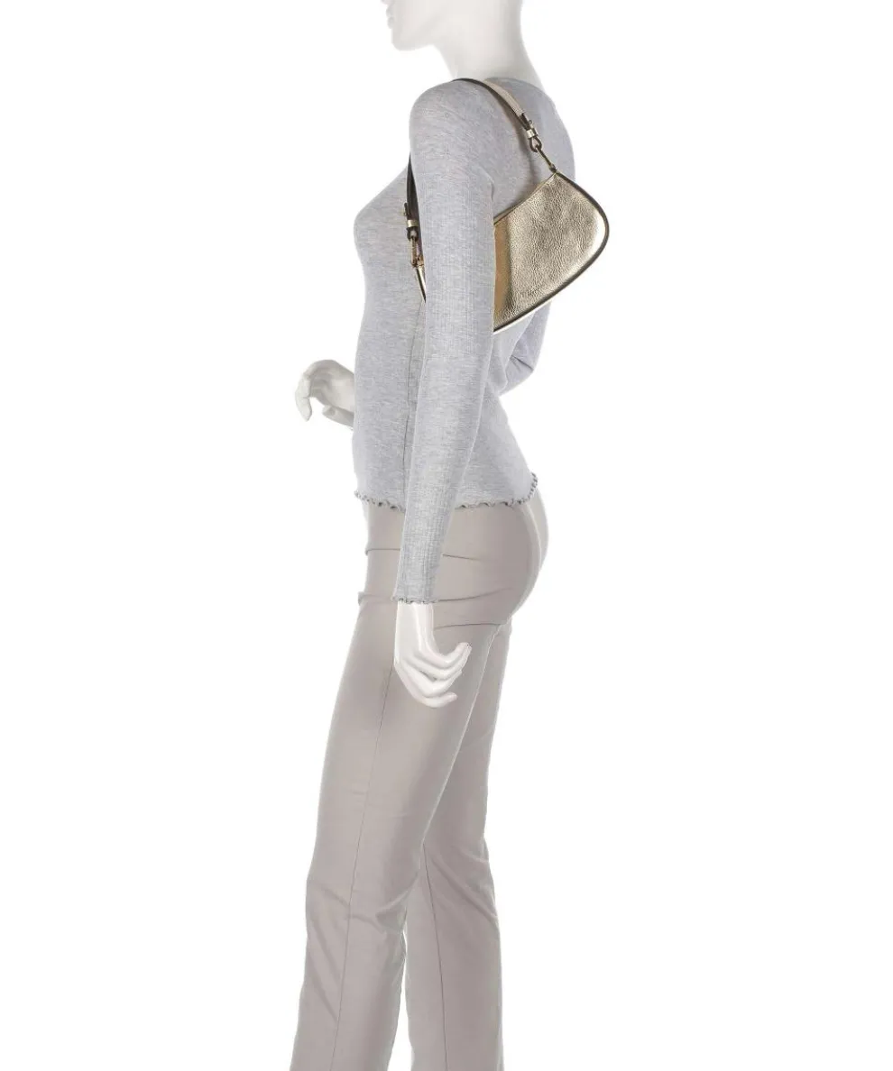 Merveille Schultertasche genarbtes Leder gold