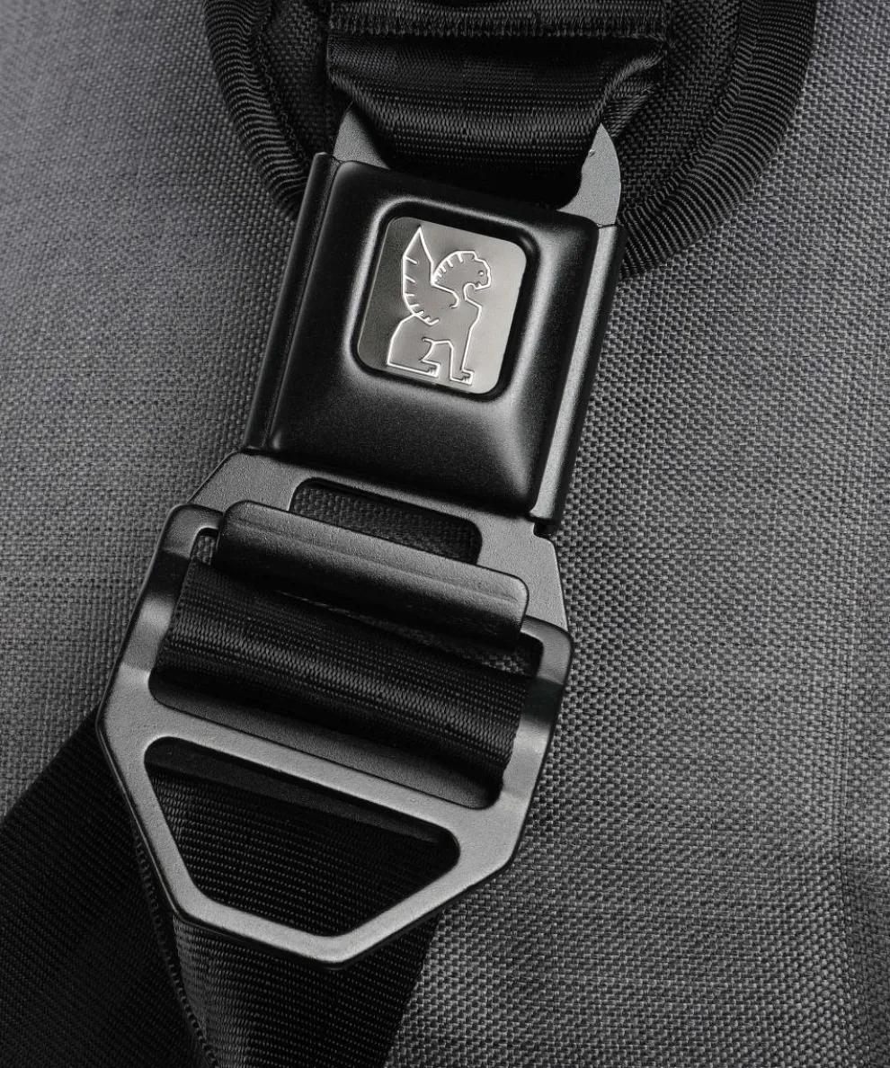 Metro Mini Kuriertasche Nylon, Plane grau