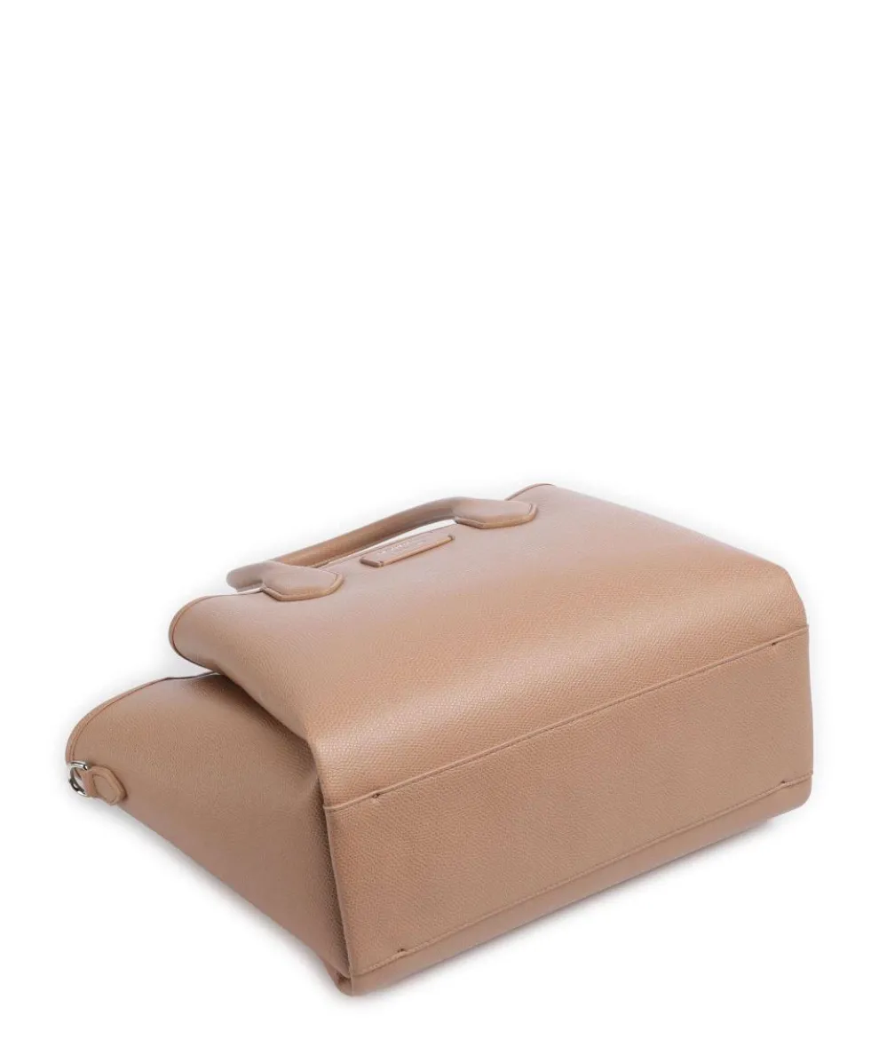 Odette Handtasche Lederimitat hellbraun