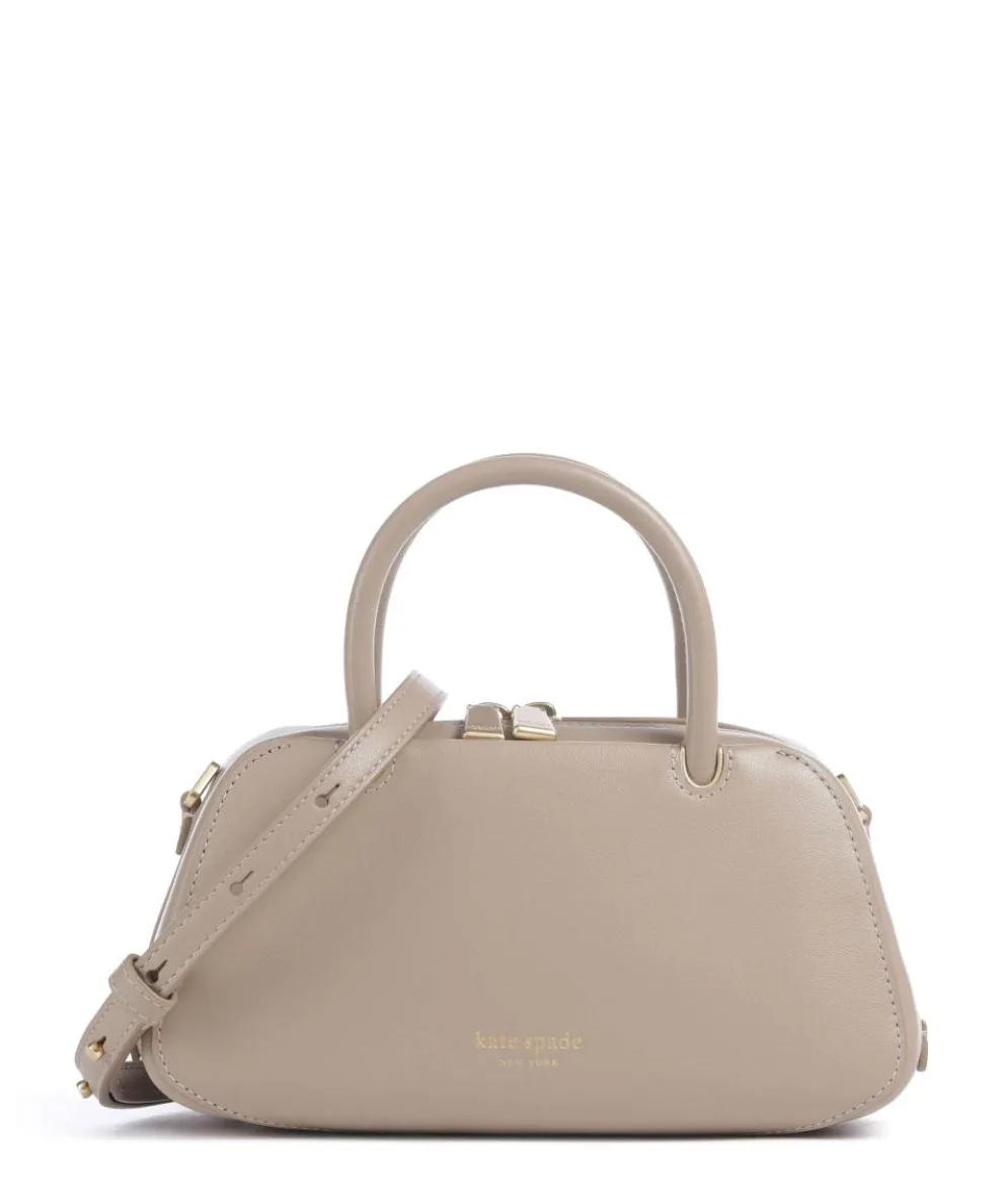Grace Mini Handtasche fein genarbtes Rindsleder taupe