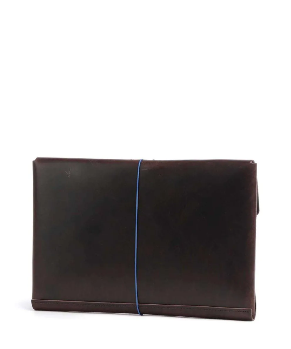 Keeper Laptophülle fein genarbtes Rindsleder dunkelbraun