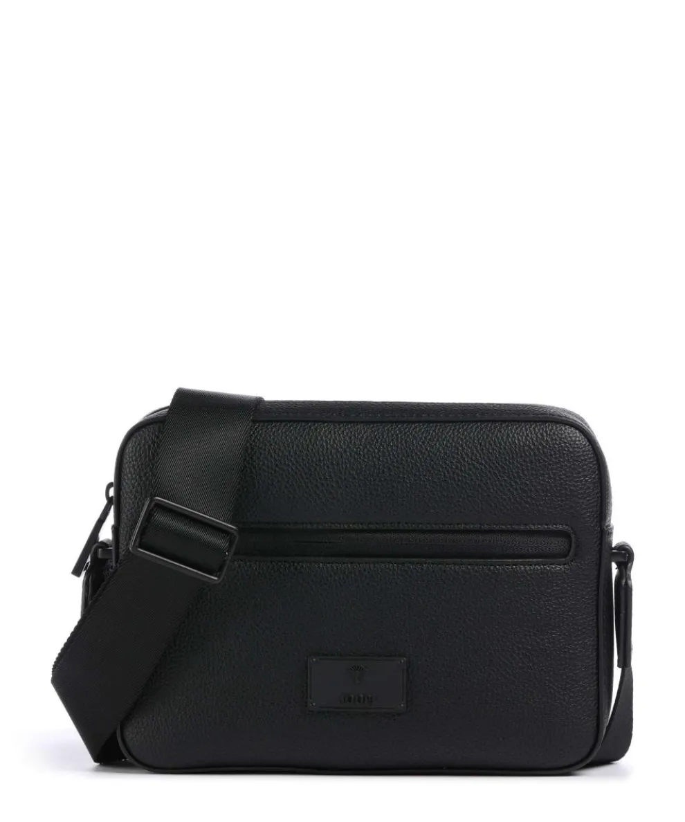 Nepezzano Pino Umhängetasche Lederimitat schwarz