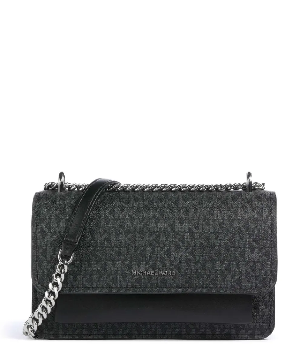 Claire Schultertasche Lederimitat schwarz