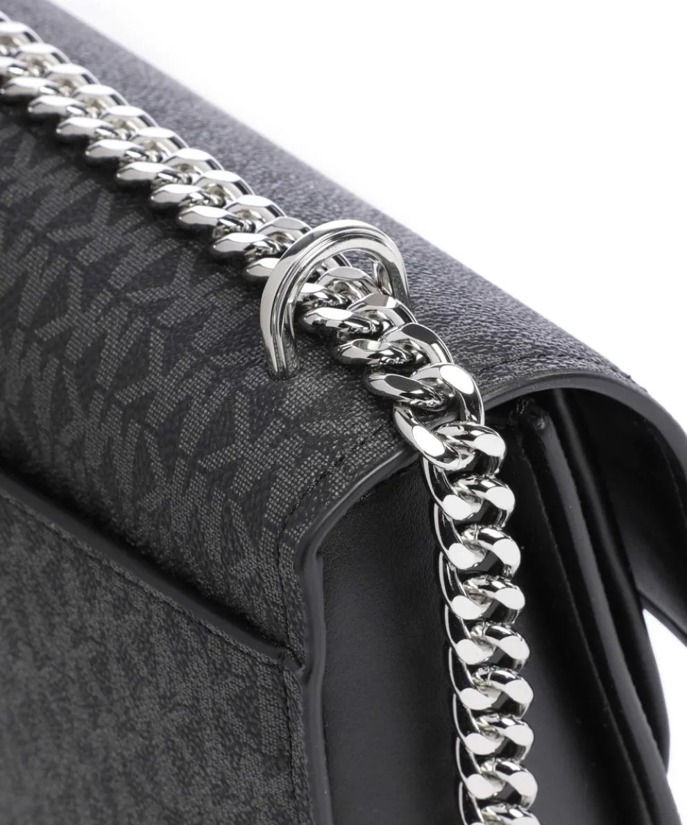 Claire Schultertasche Lederimitat schwarz