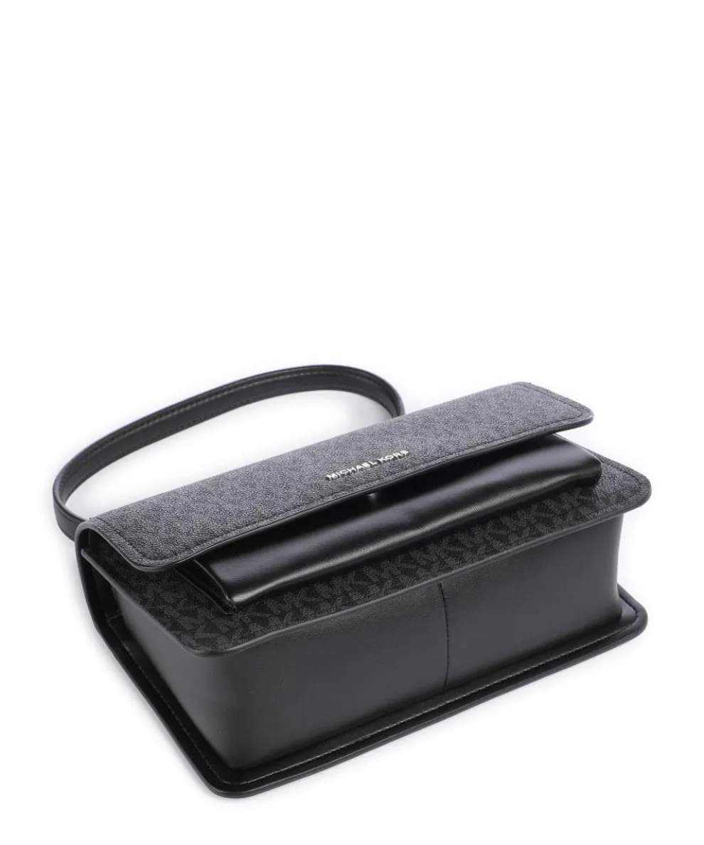 Claire Schultertasche Lederimitat schwarz