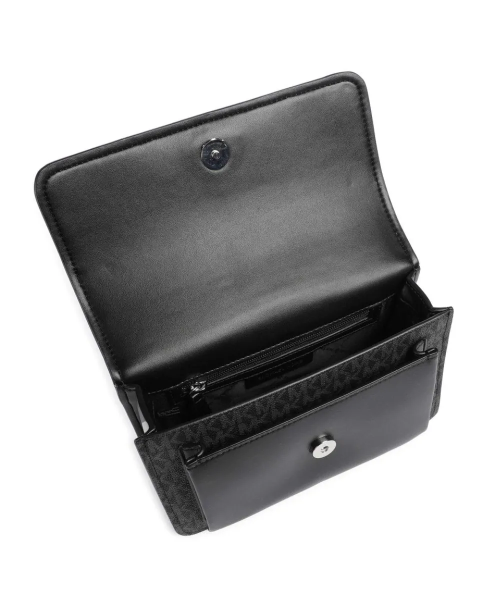 Claire Schultertasche Lederimitat schwarz