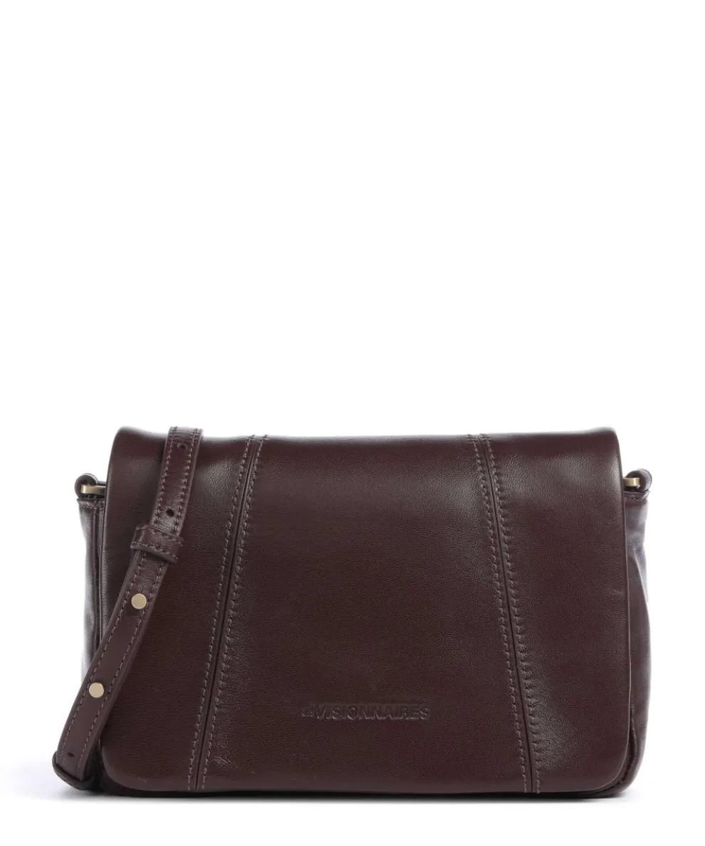 Mila Icon Silky Umhängetasche Lammleder wein