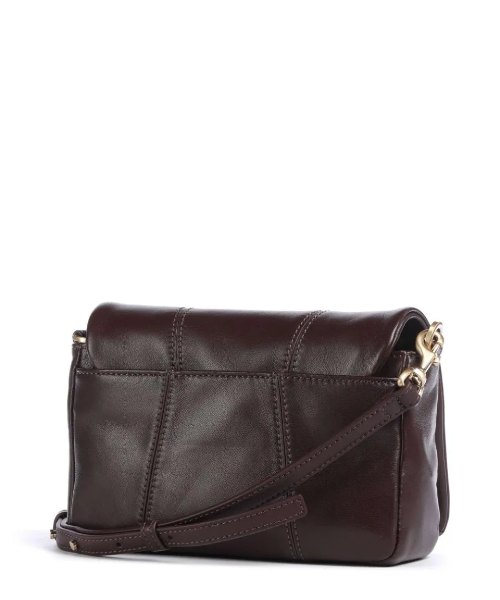 Mila Icon Silky Umhängetasche Lammleder wein