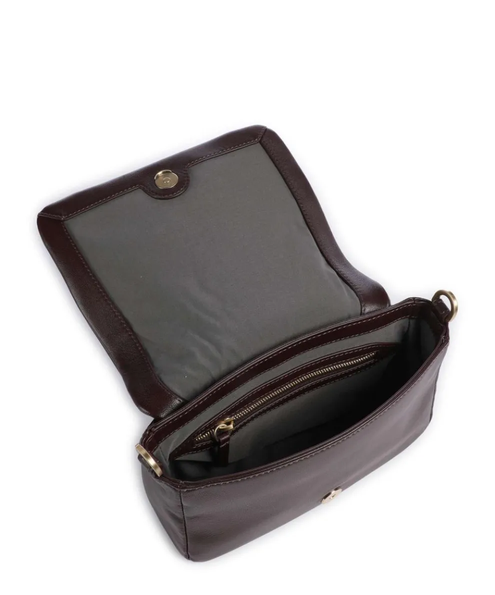 Mila Icon Silky Umhängetasche Lammleder wein