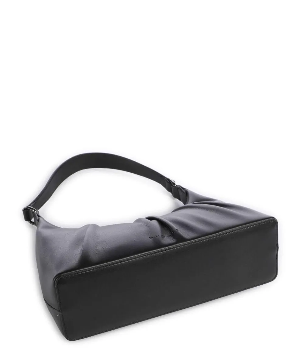 Mila Schultertasche Lederimitat schwarz