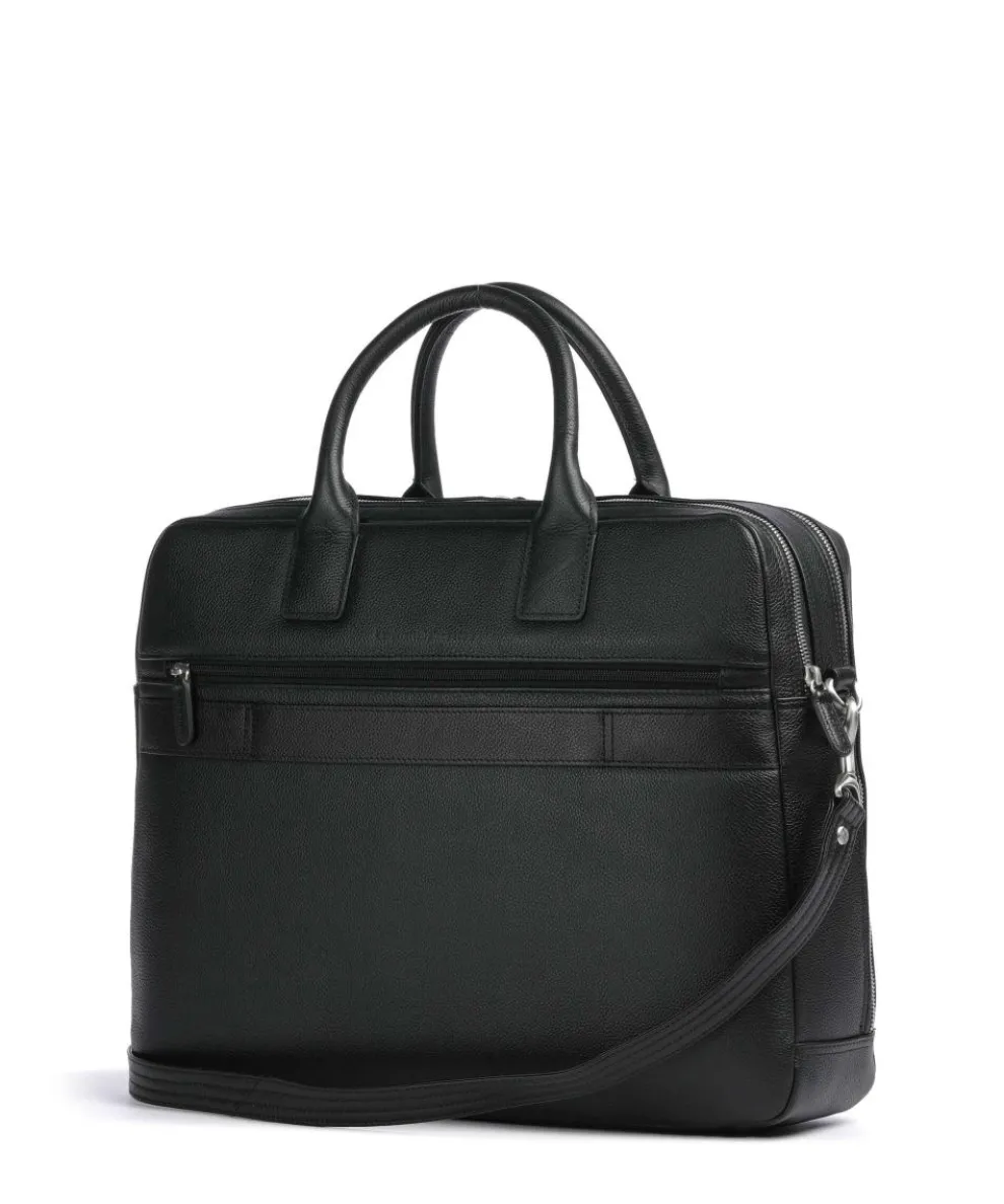 Milano Aktentasche 15″ genarbtes Rindsleder schwarz