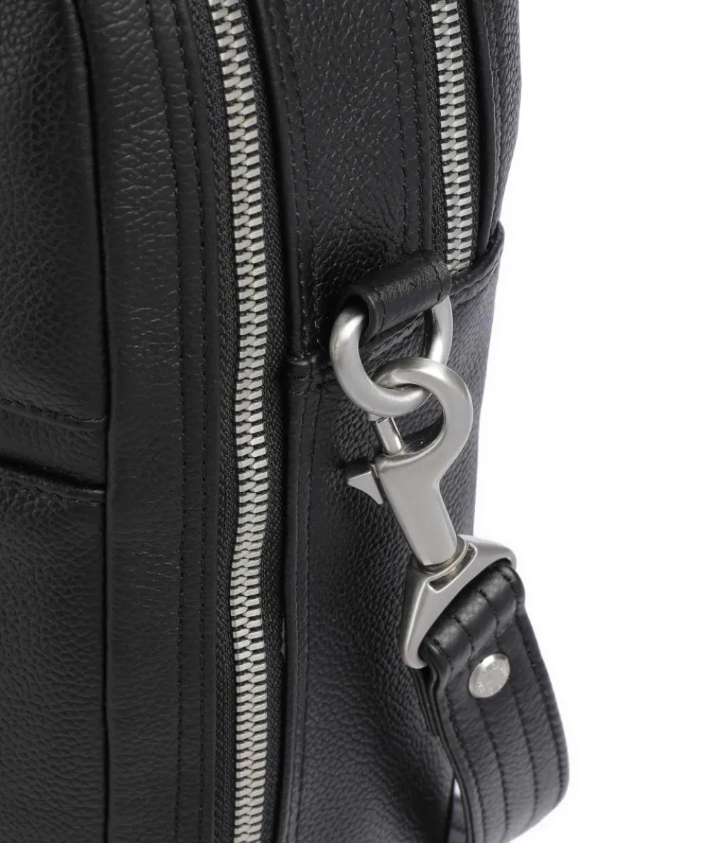 Milano Aktentasche 15″ genarbtes Rindsleder schwarz