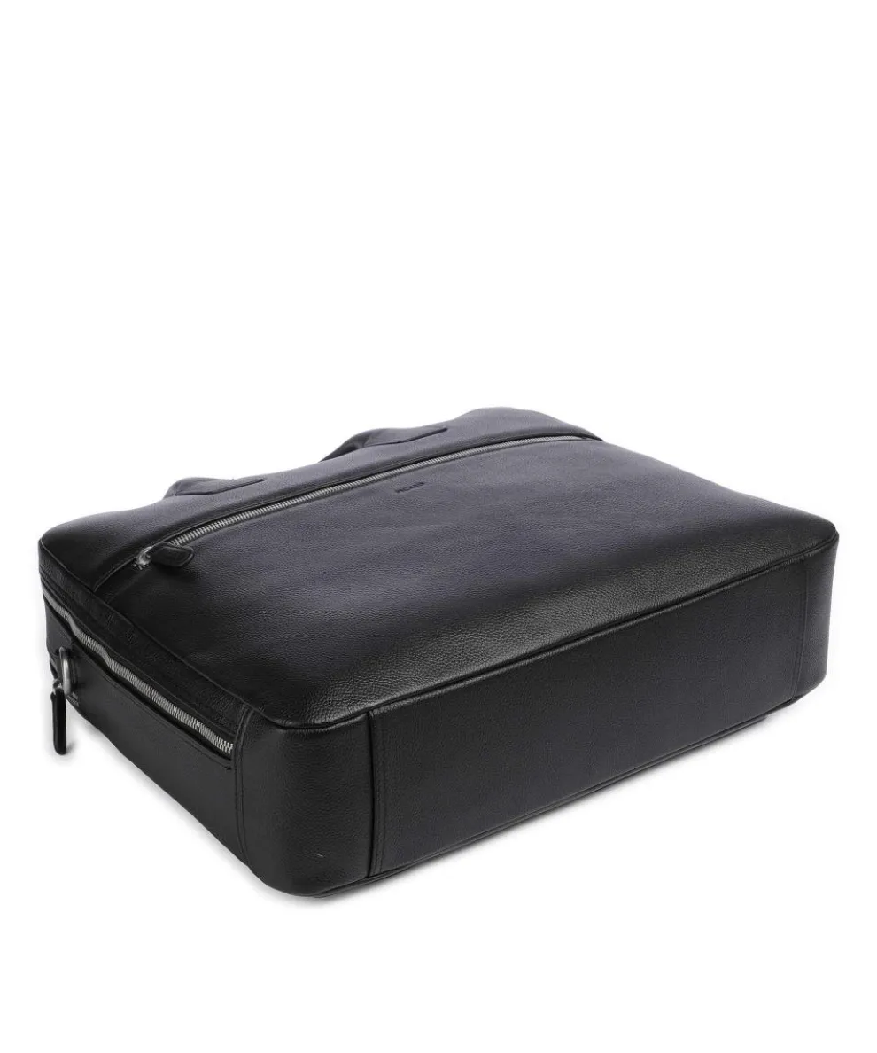 Milano Aktentasche 15″ genarbtes Rindsleder schwarz