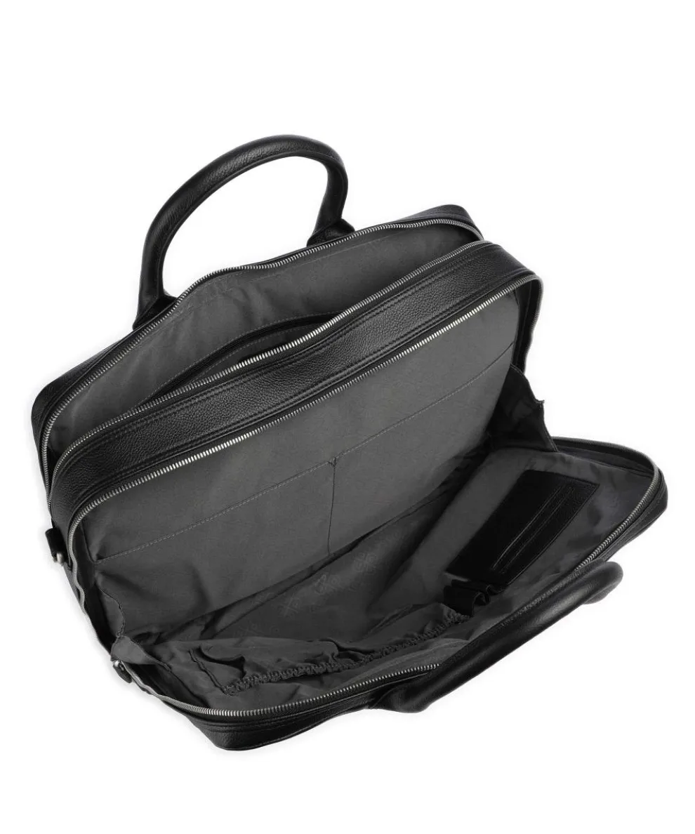 Milano Aktentasche 15″ genarbtes Rindsleder schwarz