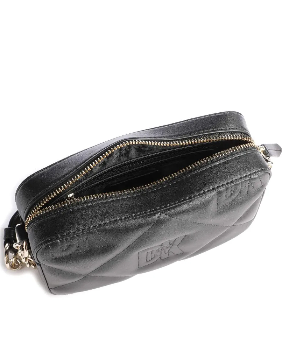 Milano Crosstown Umhängetasche fein genarbtes Rindsleder schwarz