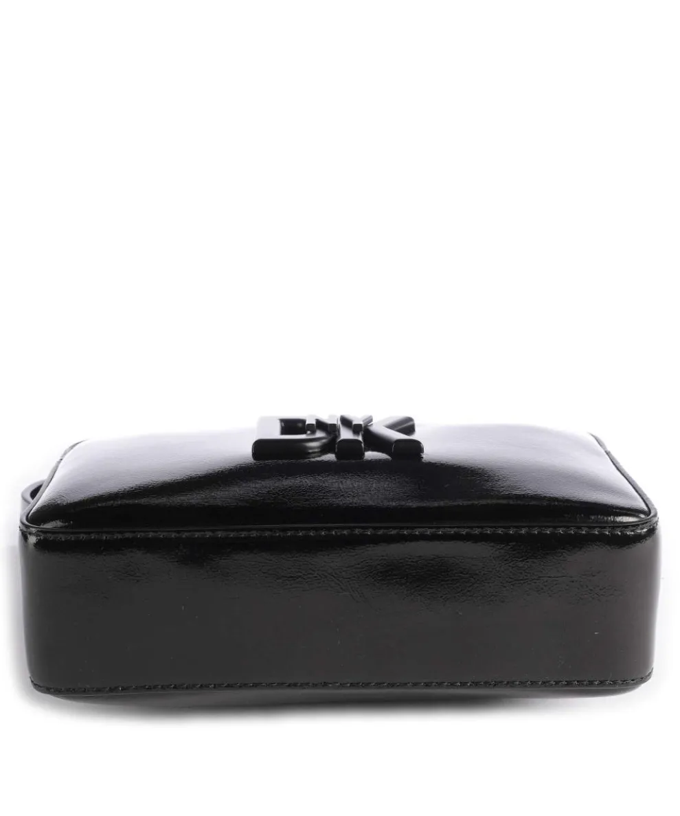 Milano Seventh Avenue Umhängetasche fein genarbtes Rindsleder schwarz