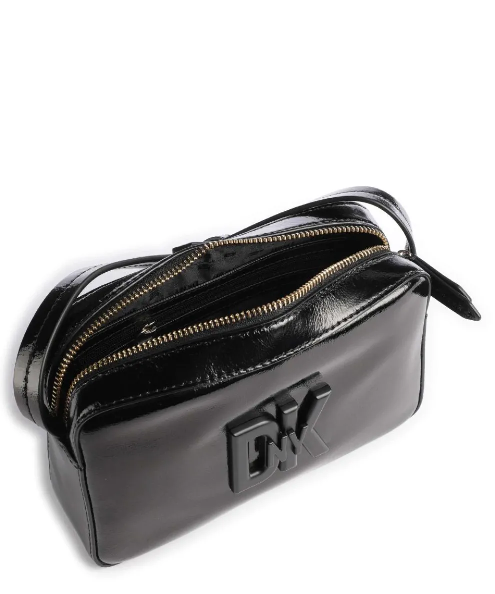 Milano Seventh Avenue Umhängetasche fein genarbtes Rindsleder schwarz