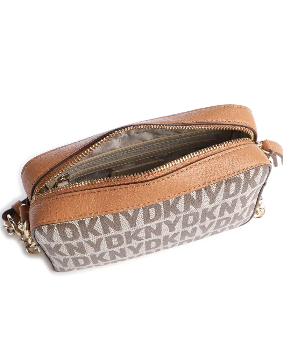 Milano Seventh Avenue Umhängetasche Lederimitat, fein genarbtes Rindsleder braun