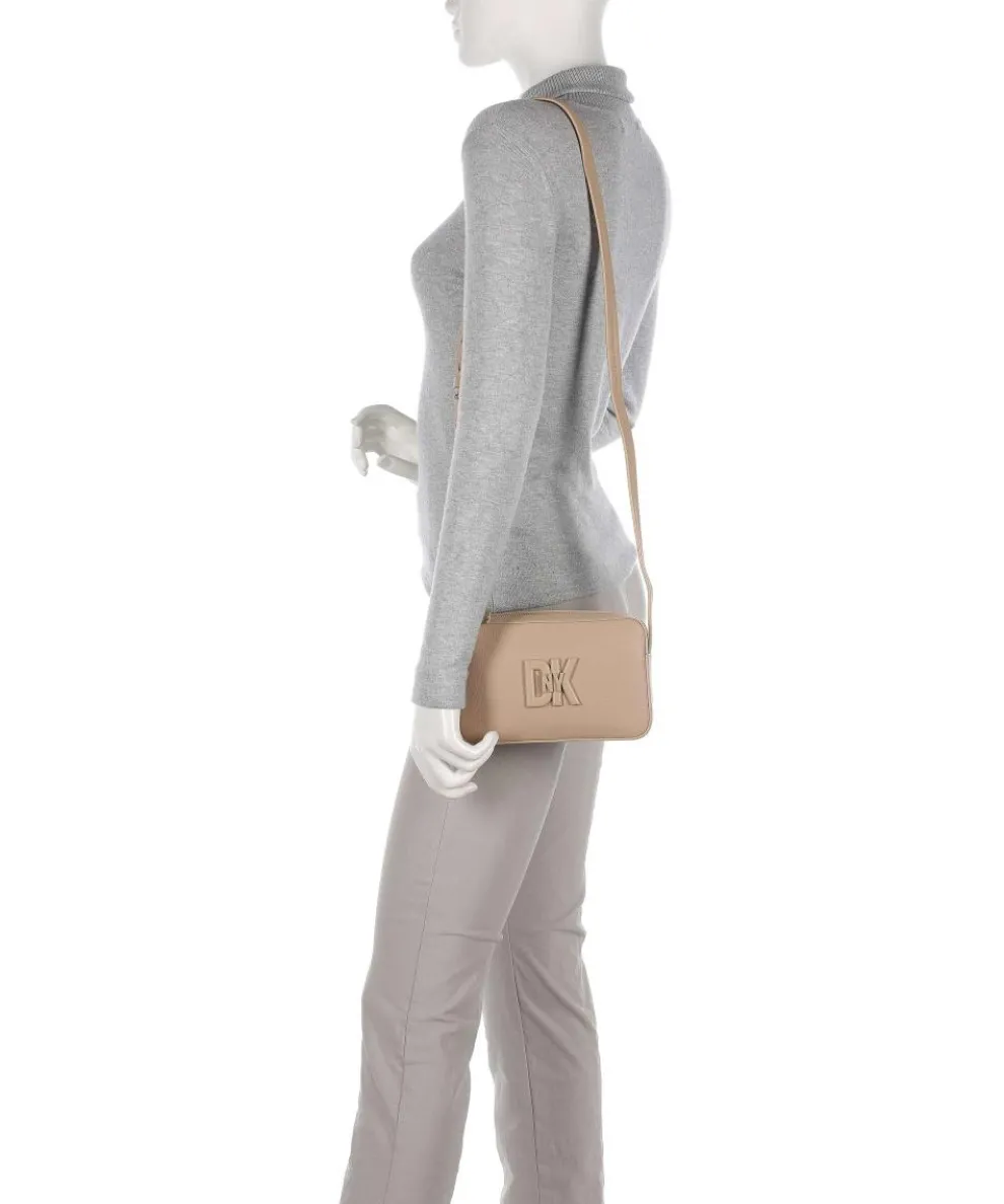 Milano Seventh Avenue Umhängetasche genarbtes Rindsleder beige