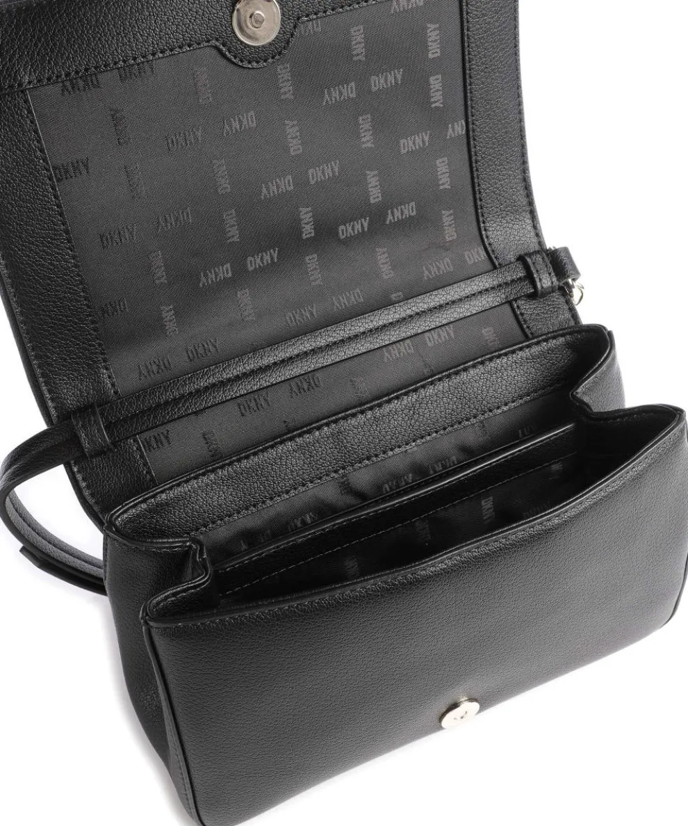 Milano Seventh Avenue Umhängetasche Lederimitat, genarbtes Rindsleder schwarz