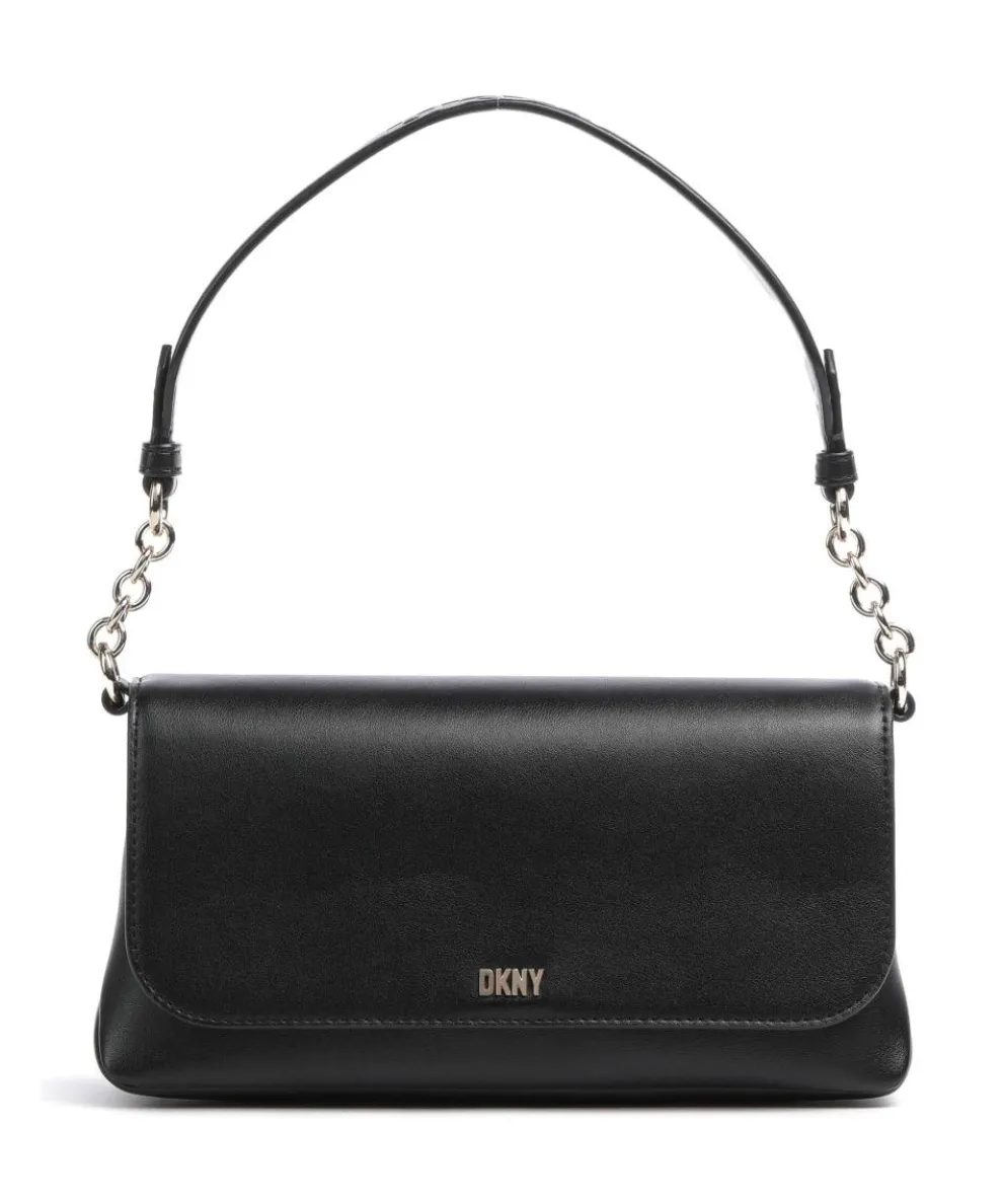 Milano The Village Schultertasche fein genarbtes Rindsleder schwarz