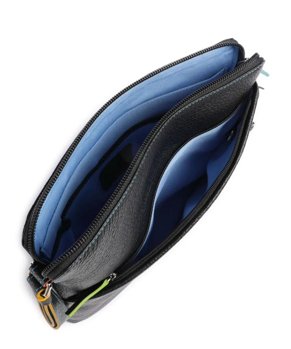 Milano Umhängetasche genarbtes Leder schwarz