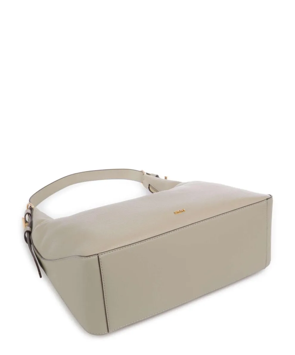 Mindy Beuteltasche genarbtes Rindsleder stein