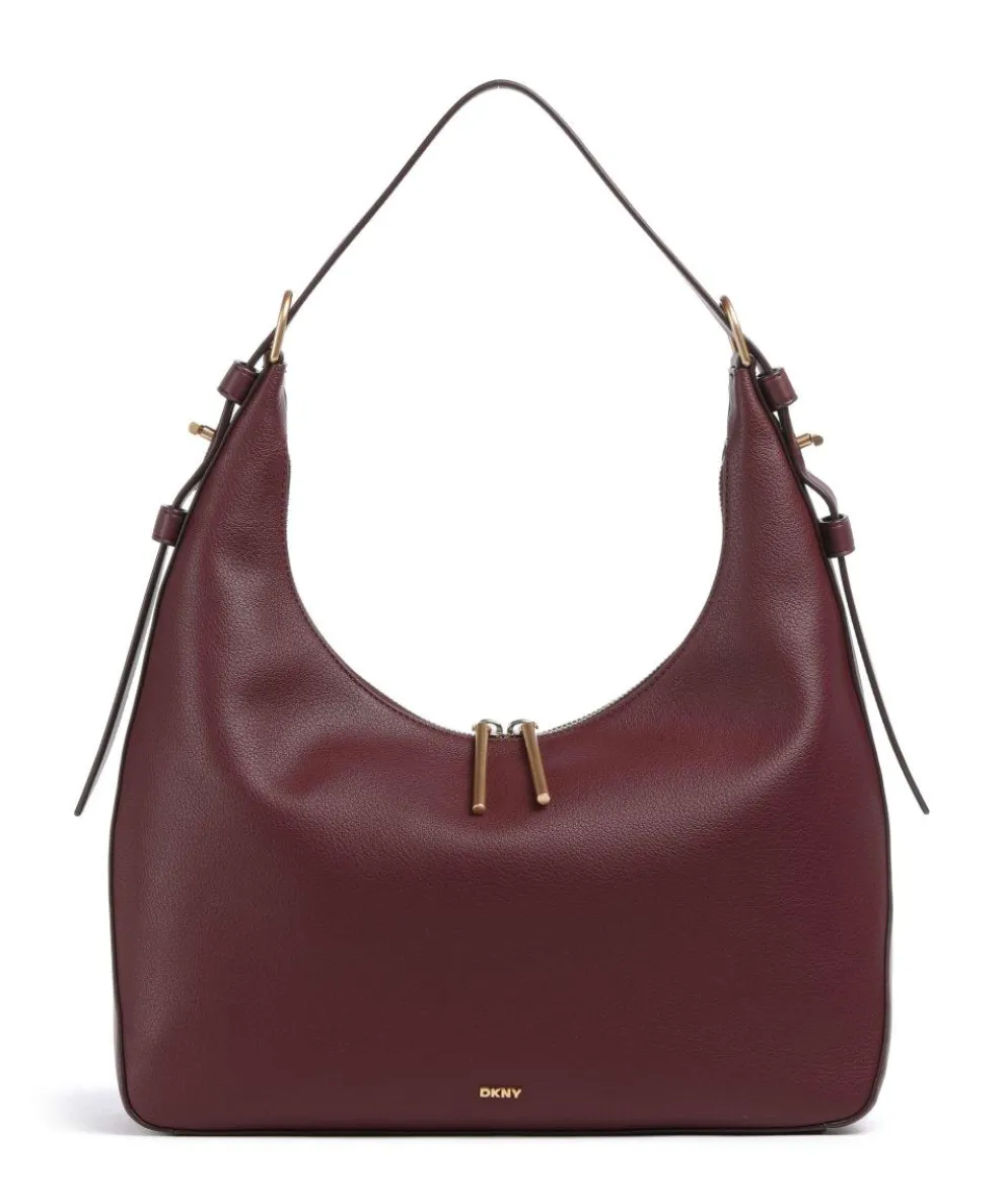 Mindy Beuteltasche genarbtes Rindsleder wein