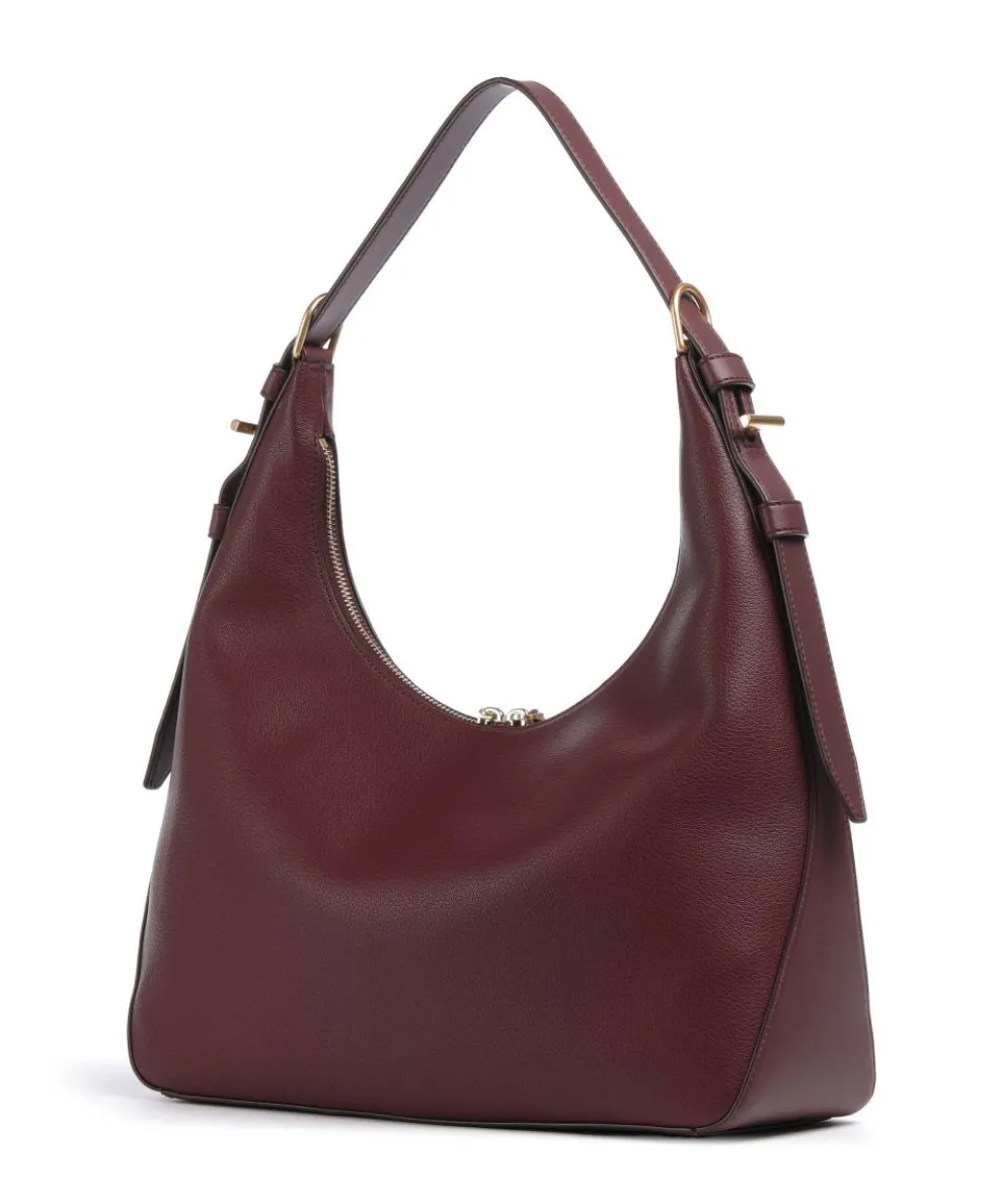 Mindy Beuteltasche genarbtes Rindsleder wein