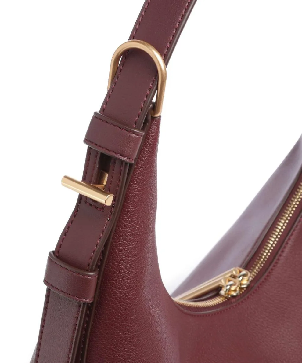 Mindy Beuteltasche genarbtes Rindsleder wein