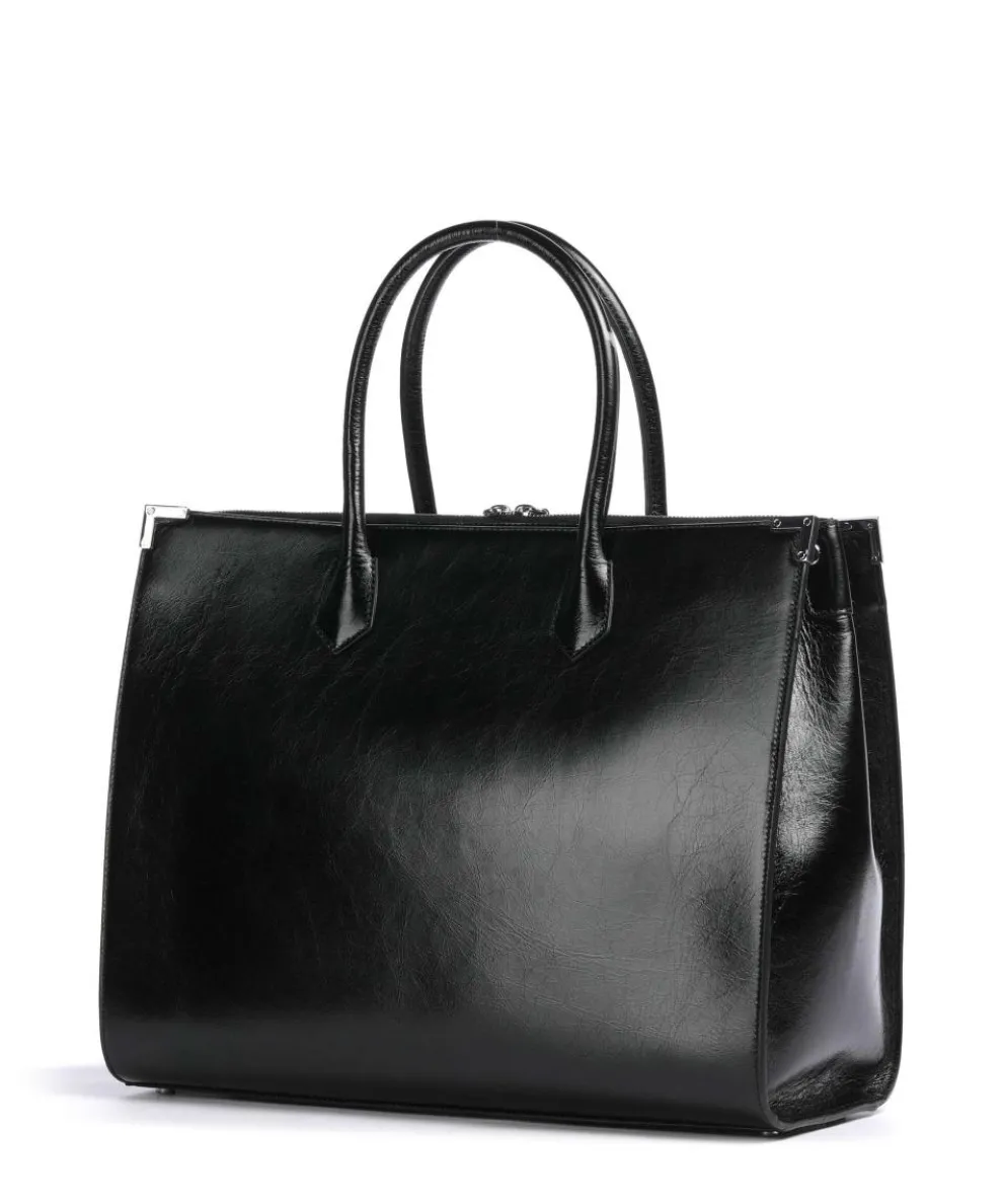 Ming Shopper Rindsleder schwarz